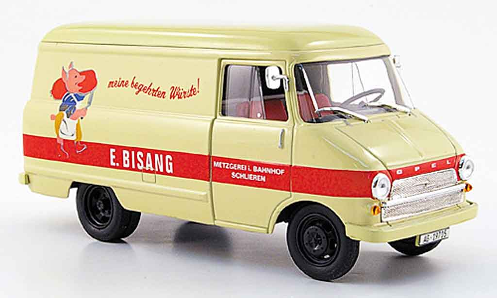 Opel Blitz 1/43 Starline kastenwagen a beige metzgerei bisang 1960 modelauto