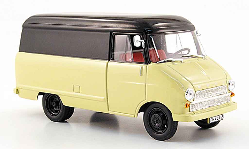 Opel Blitz 1/43 Starline kastenwagen a beige zwart 1960 modelauto