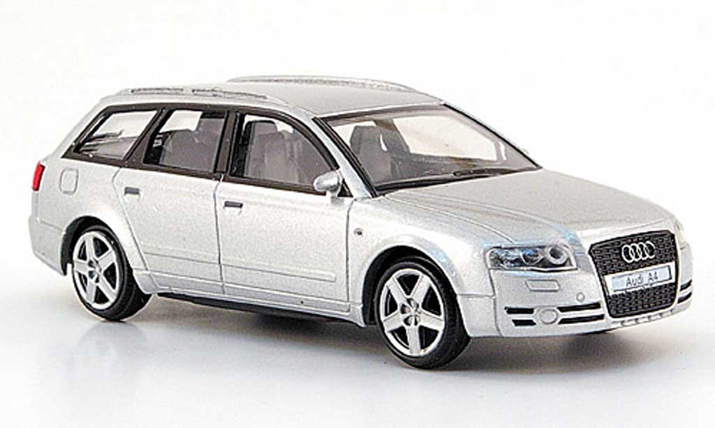 Audi A4 Avant 1/43 Mondo Motors Avant grijs modelauto