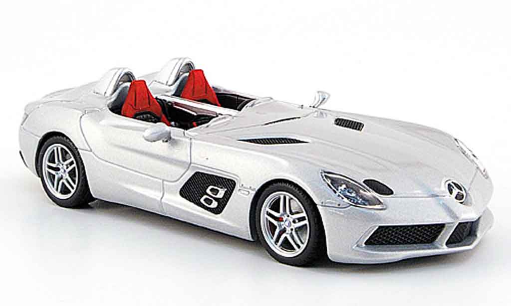 Mercedes SLR 1/43 Minichamps McLaren Stirling Moss (Z 199) grijs metallic 2009 modelauto
