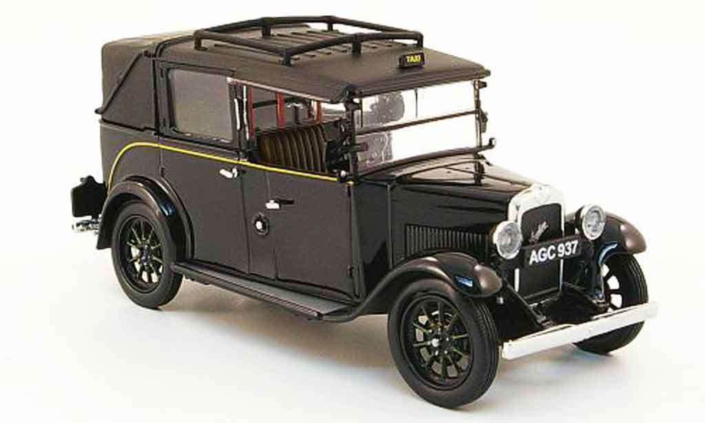 Austin Low Loader 1/43 Oxford Taxi zwart modelauto