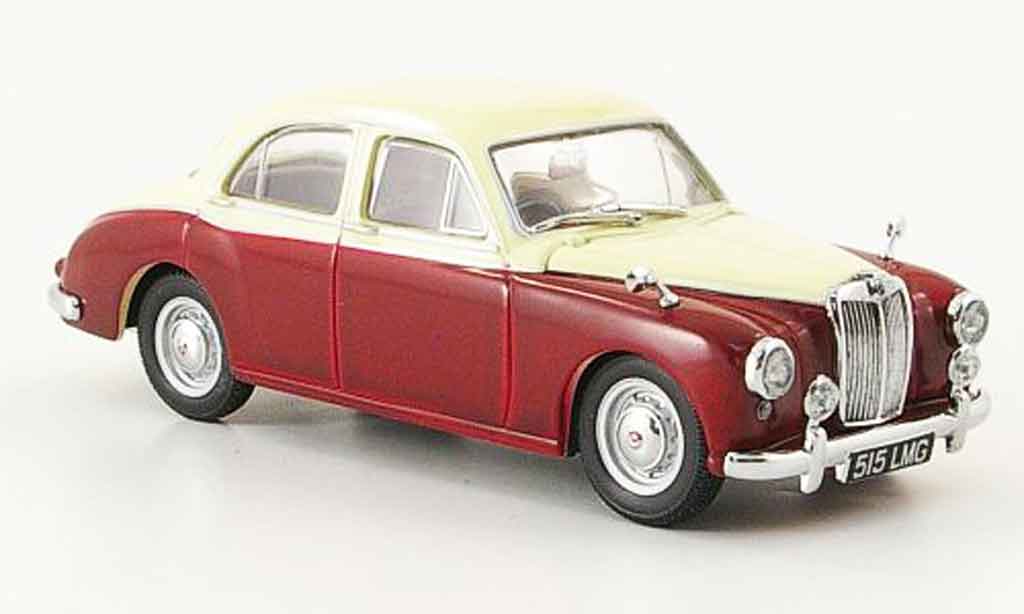 MG ZB 1/43 Oxford Varitone rood beige modelauto