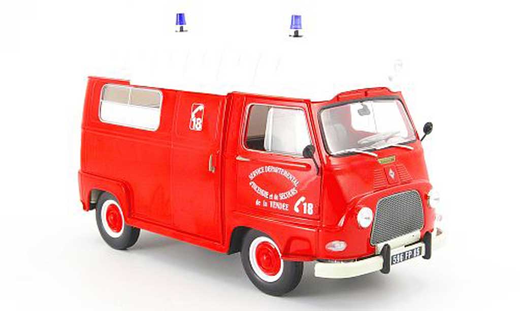 Renault Estafette 1/18 Norev pompier service departemental dincendie et de secours 1968 modelauto