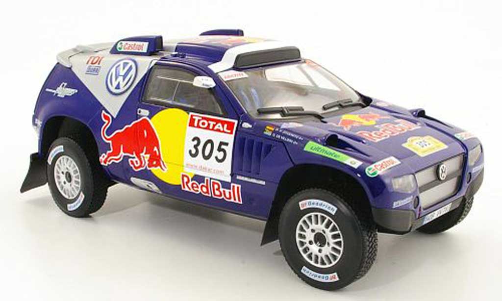 Volkswagen Touareg 1/18 Norev Race No.305 Red Bull Rally Dakar 2009 G.De Villiers / D.Von Zitzewitz modelauto