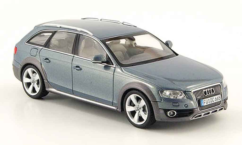 Audi A4 1/43 Schuco Allroad grijsblauw 2009 modelauto
