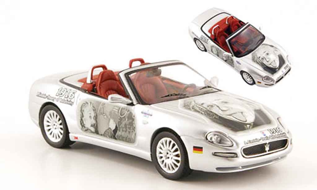 Maserati Cambiocorsa spyder 1/43 ixo spyder albert einstein grijs metallic 2002 modelauto
