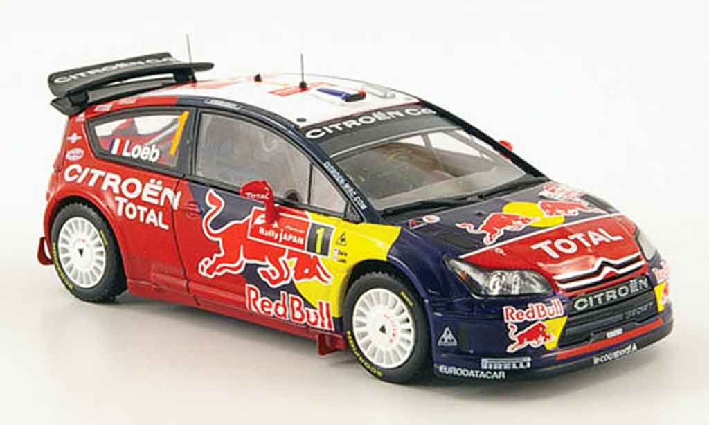 Citroen C4 WRC 2008 1/43 ixo WRC 2008 no.1 red bull rallye japan modelauto