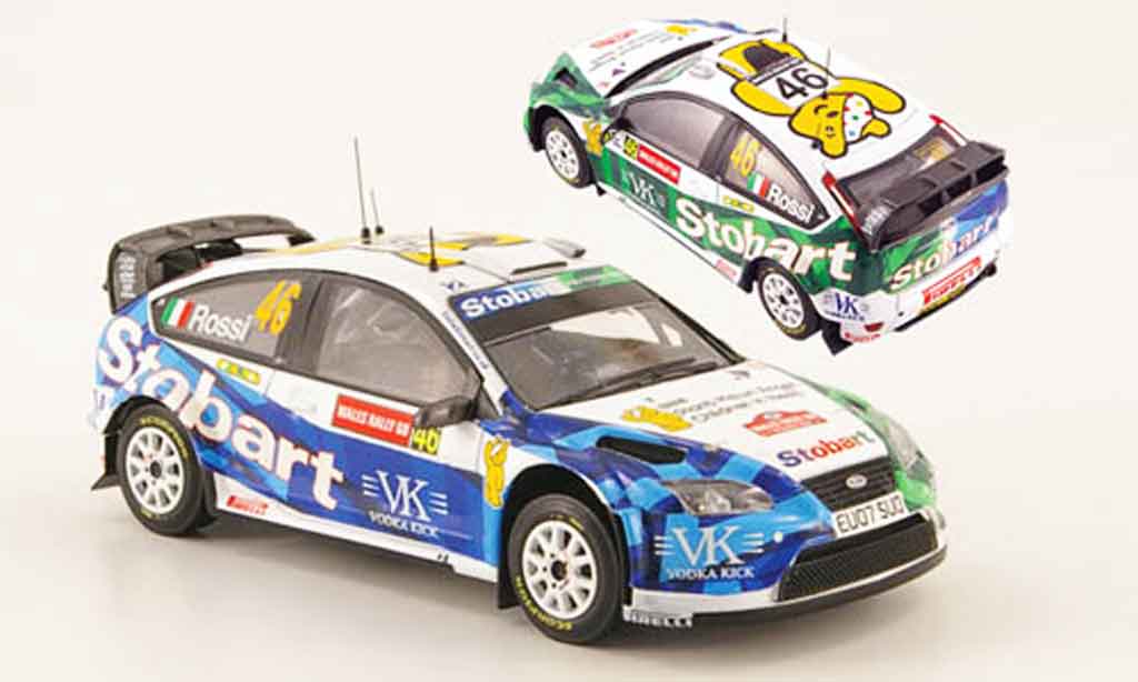 Ford Focus RS WRC 1/43 ixo RS WRC 07 No.46 Rally Wales 2008 modelauto