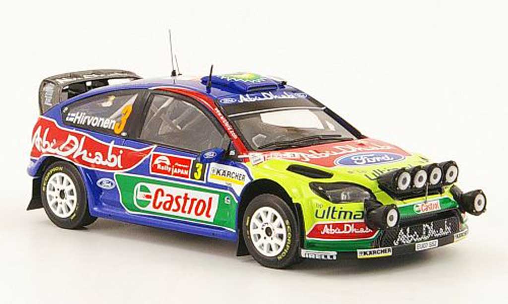 Ford Focus RS WRC 1/43 IXO RS WRC 07 WRC No.3 Sieger Rally Japan 2008 modelauto