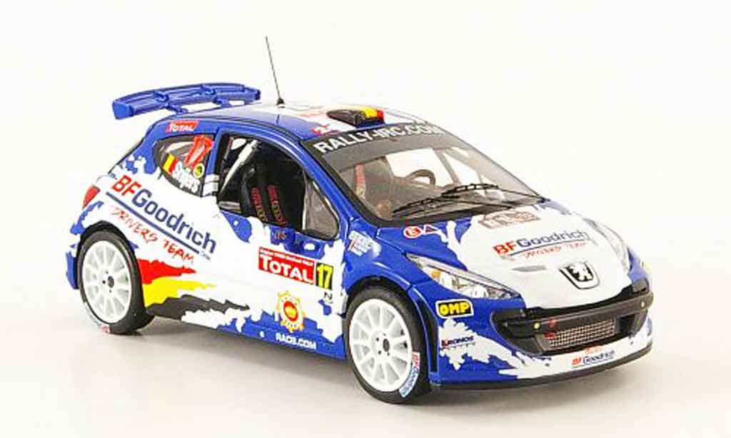 Peugeot 207 S2000 1/43 IXO S2000 no.17 bf goodrich rallye zypern 2008 modelauto