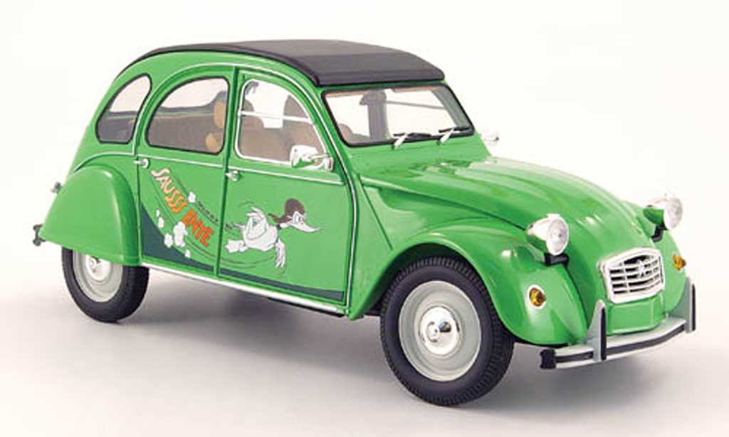 Citroen 2CV 1/18 Minichamps sausss ente grun 1987 modelauto