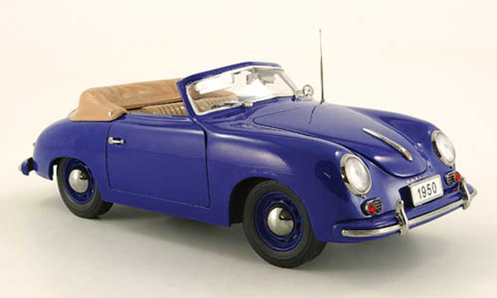 Porsche 356 1950 1/18 Signature 1950 cabriolet blauw (premium) modelauto