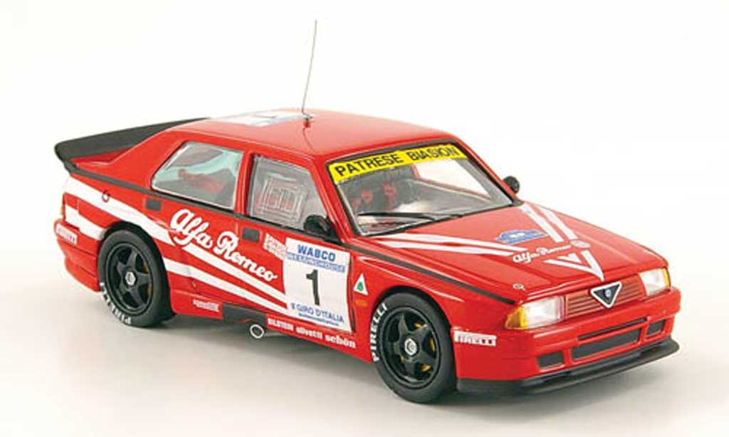 Alfa Romeo 75 Evoluzione 1/43 M4 Evoluzione Turbo No.1 Giro d Italia 1988 Patrese / Biasion / Saviero modelauto