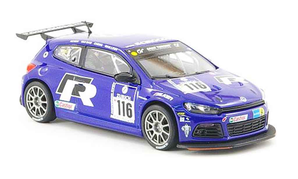Volkswagen Scirocco 1/43 Norev scirocco iii gt24 no.116 24h nurburgring 2009 modelauto