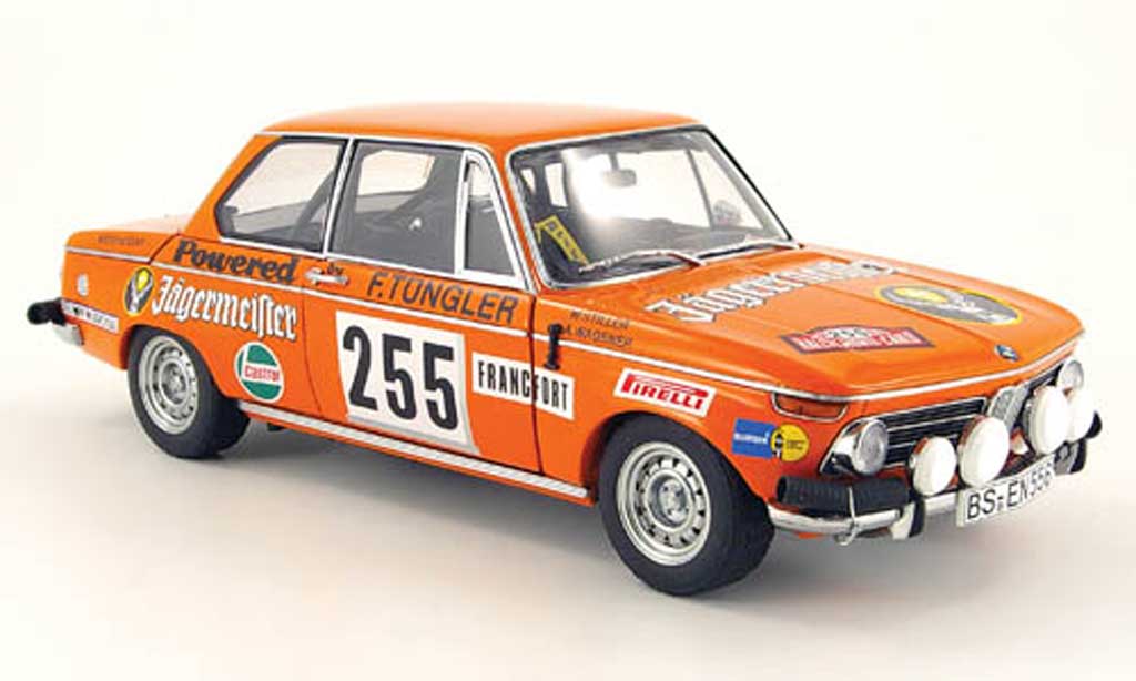 Bmw 2002 Tii 1/18 Autoart Tii no.255 jagermeister rallye monte carlo 1973 modelauto