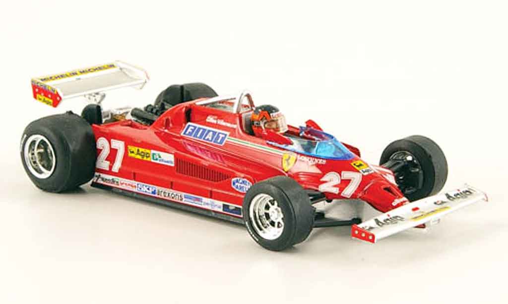 Ferrari 126 1981 1/43 Brumm 1981 CK turbo no.27 g.villeneuve gp italien modelauto