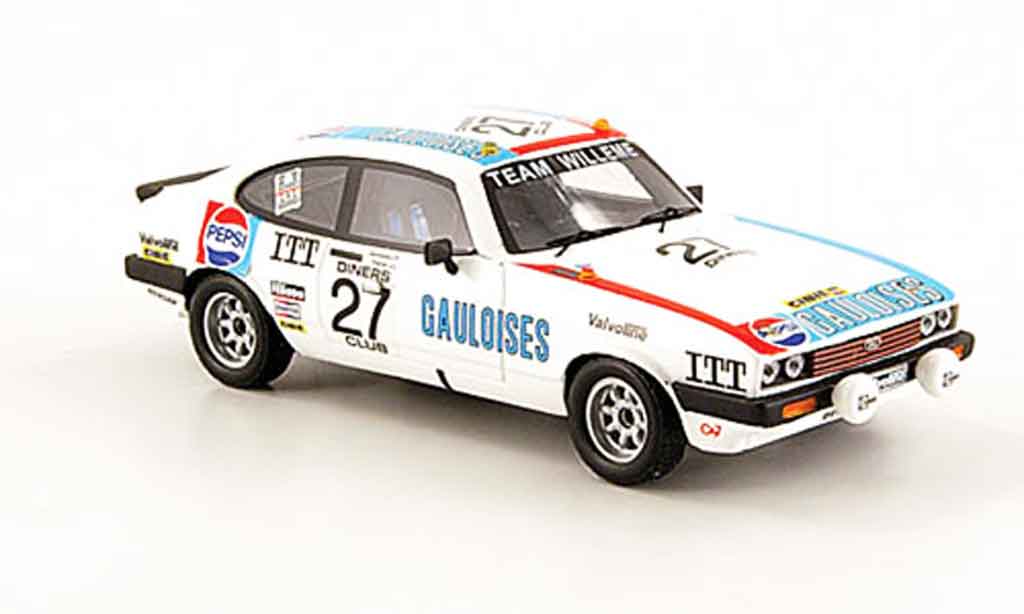 Ford Capri 1/43 Premium X MK III 3.0S No.27 Gauloises Pepsi 24h Spa 1980 modelauto