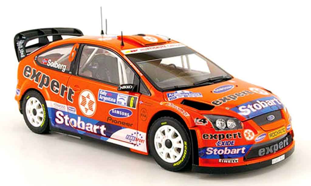 Ford Focus RS WRC 1/18 Sun Star RS WRC 08 no.6 expert rallye zilverinien 2009 modelauto