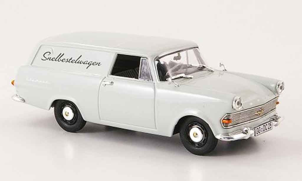 Opel Rekord 1/43 Bing p2 kasten snelbestelwagen modelauto