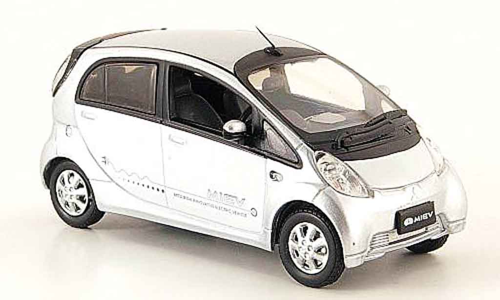 Mitsubishi iMiev 1/43 Vitesse Elektroauto grijs metallic modelauto