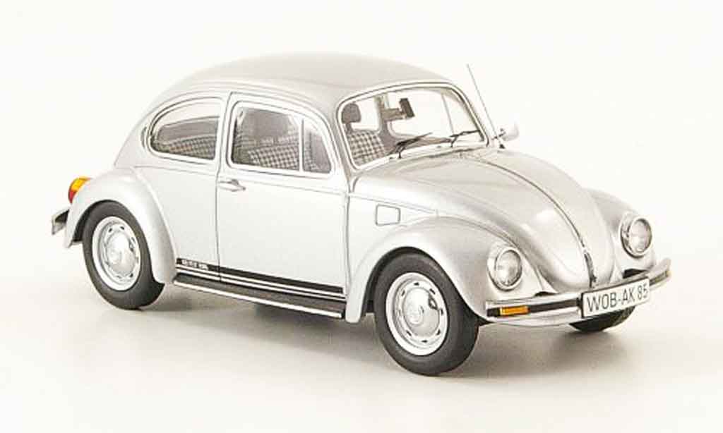 Volkswagen Coccinelle 1/43 Schuco grijs bug grijs metallic 1985 modelauto