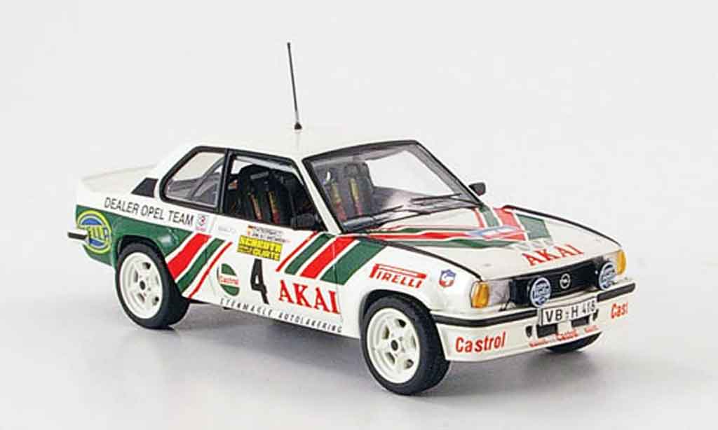 Opel Ascona B 1/43 Schuco B 400 no.4 akai sachs winter rallye 1981 modelauto