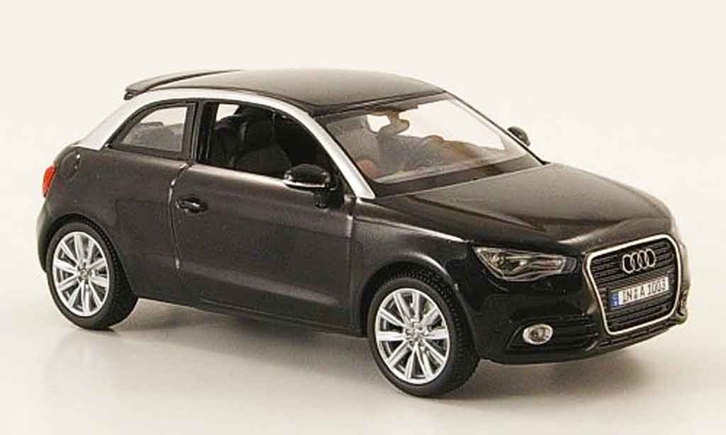 Audi A1 1/43 Kyosho zwart 2010 modelauto