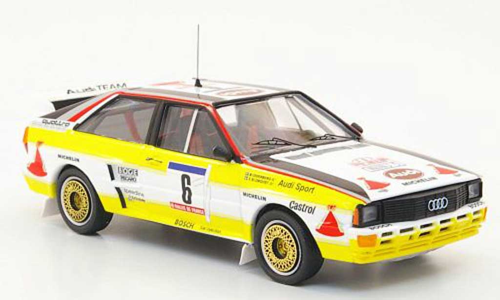 Audi Quattro 1/43 Trofeu No.6 HB Blomquist/Cederberg Rally Korsika 1984 modelauto