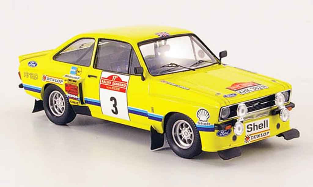 Ford Escort RS 1800 1/43 Trofeu RS 1800 Tarmac No.3 Rally San Remo 1975 MK2 modelauto