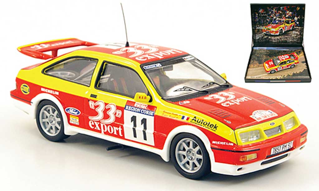 Ford Sierra Cosworth RS 1/43 Trofeu Cosworth RS No.11 Export Rally Korsika 1987 modelauto