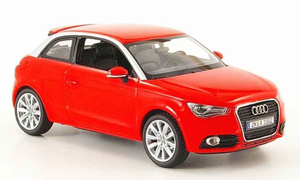 Audi A1 1/43 Kyosho rood 2010 modelauto