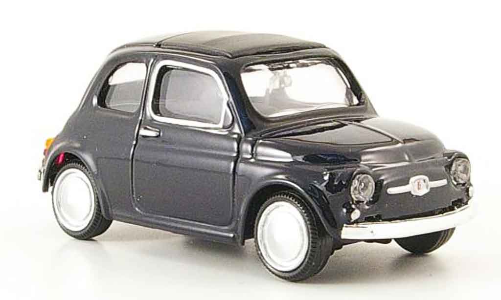 Fiat 500 1/43 Mondo Motors zwart 1957 modelauto