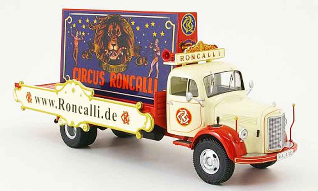 Mercedes L3500 1/43 Premium Cls Pritsche Circus Roncalli Werbe LKW modelauto