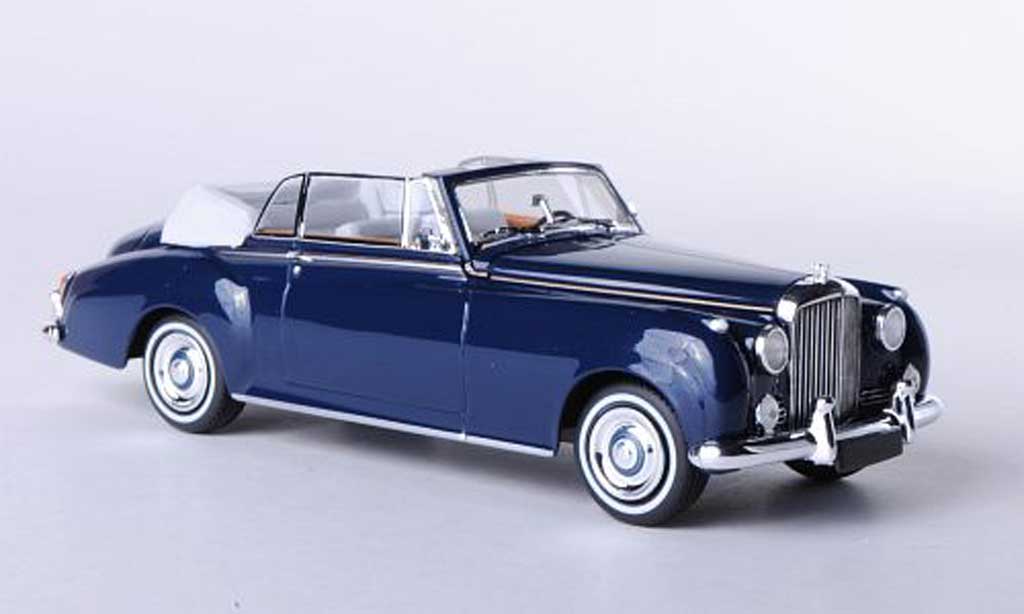 Bentley Continental S2 1/43 Minichamps S2 Cabriolet blauw 1960 modelauto