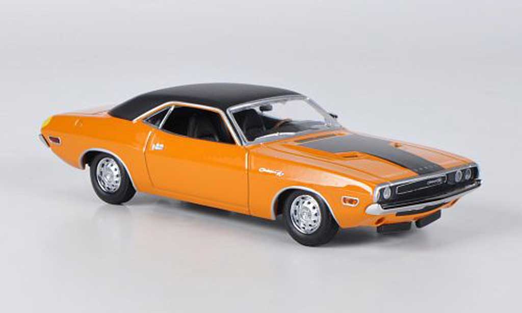 Dodge Challenger 1970 1/43 Minichamps 1970 R/T oranje/zwart modelauto