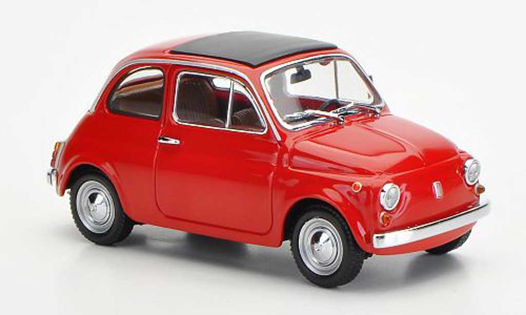 Fiat 500 1/43 Minichamps rood 1965 modelauto