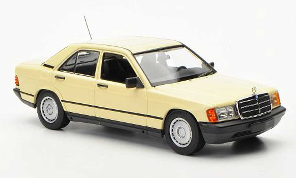 Mercedes 190 E 1/43 Minichamps E E (W201) elfenbein 1984 modelauto