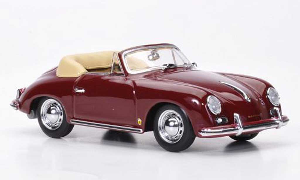 Porsche 356 1956 1/43 Minichamps 1956 Cabriolet rood modelauto