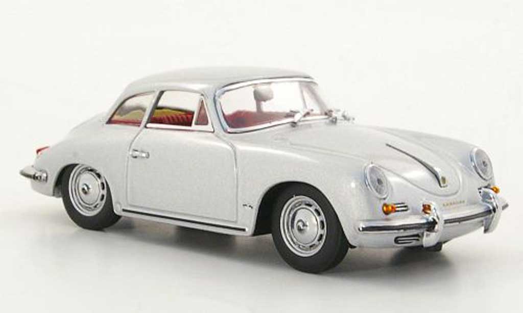 Porsche 356 1960 1/43 Minichamps 1960 B Hardtop Coupe grijs modelauto