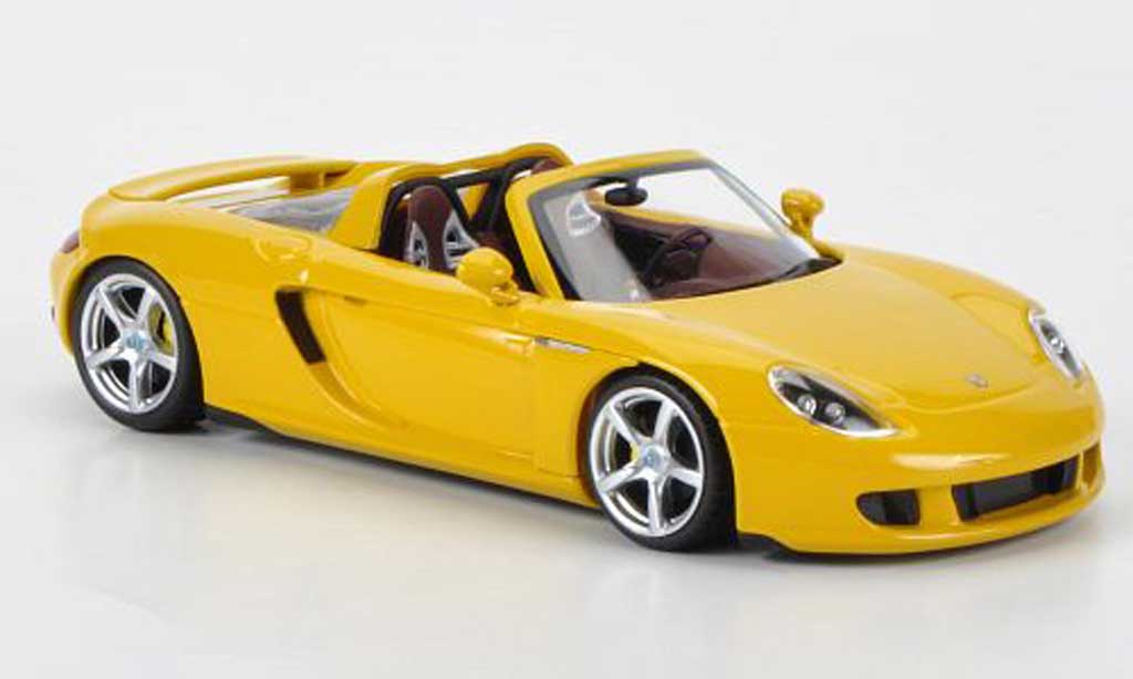 Porsche Carrera GT 1/43 Minichamps geel 2003 modelauto