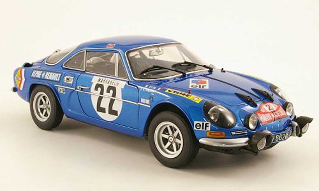 Alpine A110 1/18 Kyosho 1600S No.22 J.C.Andruet / M.Vial Rally Monte Carlo 1971 modelauto