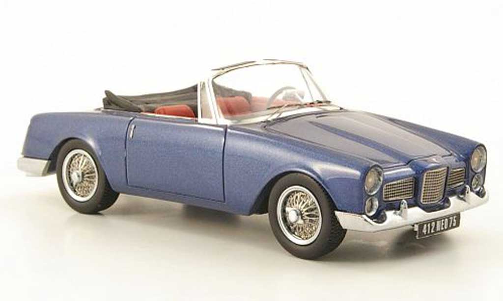 Facel Vega Facellia 1/43 Neo F2 DHC zwart-blauw 1961 modelauto