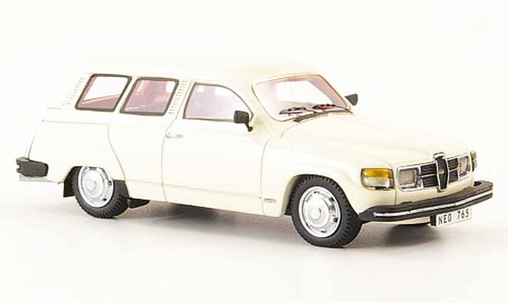 Saab 95 GL 1/43 Neo GL creme wit 1979 modelauto