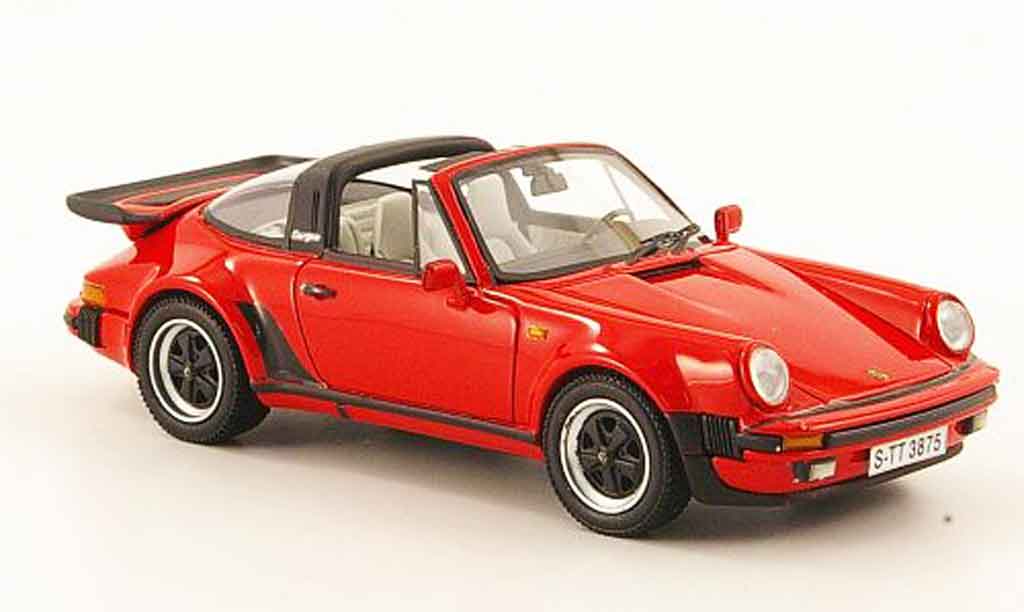 Porsche 930 Turbo 1/43 Neo Turbo Turbo Targa rood 1982 modelauto