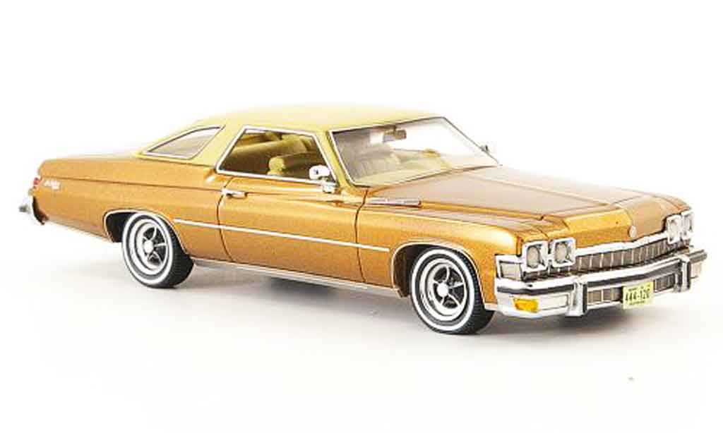 Buick Le Sabre 1/43 Neo HT Coupe bruin beige 1974 modelauto