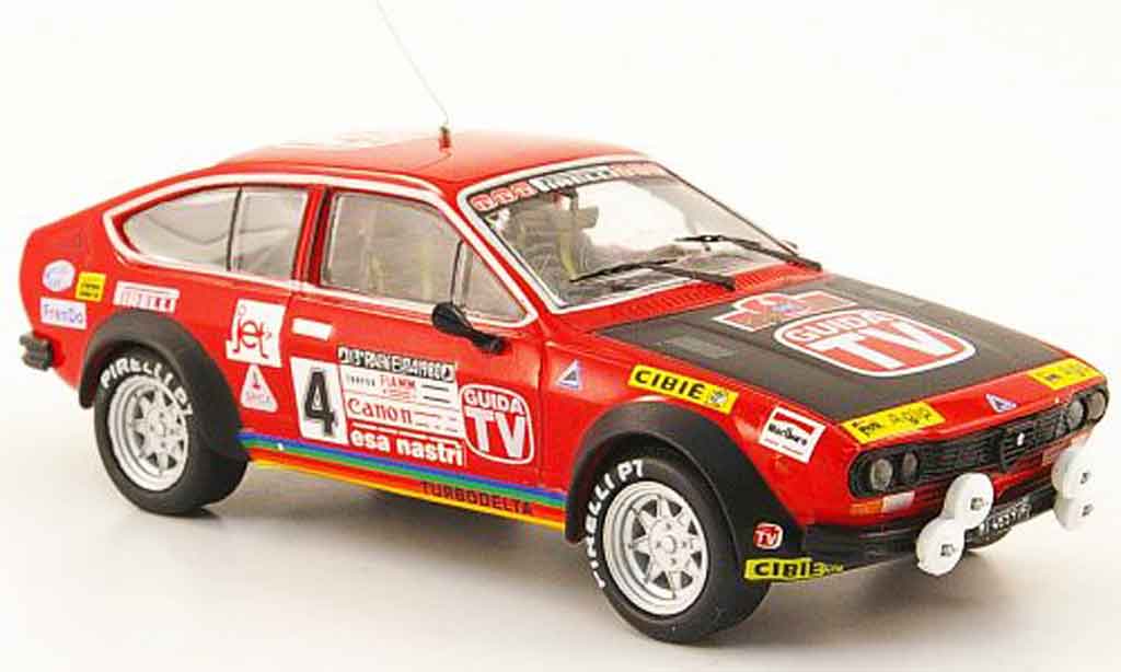 Alfa Romeo GT 1/43 M4 V 2.0 no.4 guida tv rallye em 1980 modelauto