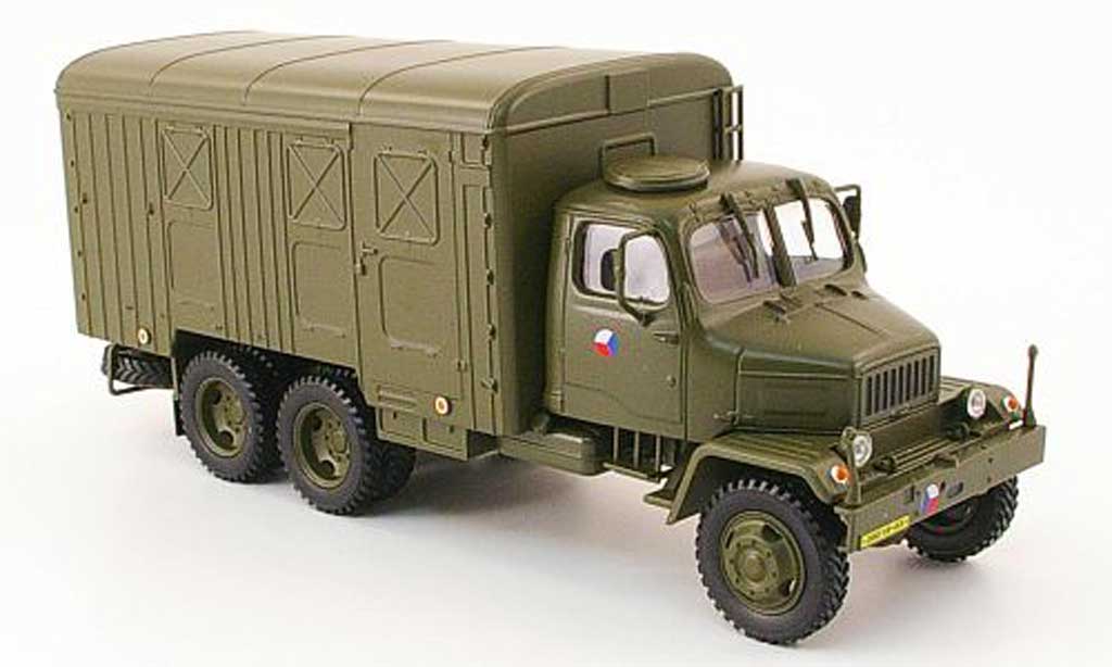 Praga V3S 1/43 Abrex Kasten olivgrun tschechische Armee modelauto
