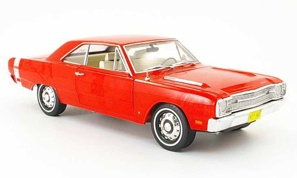 Dodge Dart 1969 1/18 Highway 61 1969 340 swinger rood-oranje modelauto