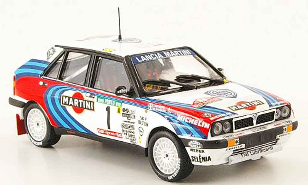 Lancia Delta HF Integrale 1/43 Mini Partes HF Integrale 16v no.1 sieger rallye portugal 1990 modelauto
