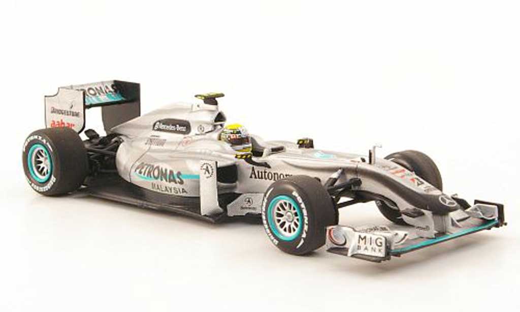 Mercedes F1 2010 1/43 Minichamps 2010 GP MGP W01 No.4 Petronas N.Rosberg GP Malaysia modelauto